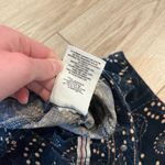 Pilcro  x Anthropologie Serif Corduroy Navy Tan Paisley Pant Size 30 Photo 7