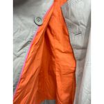 L.L.Bean Double Breasted Trench Lined Coat Jacket Medium Tan Button Up Photo 2