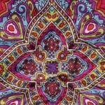 Hippie Festival Boho Shoulder Paisley Colorful Bag Double Straps Unisex Large Red Photo 7