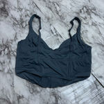 Gilly Hicks Hollister  Ruched Nylon Bustier grey gray corset style size medium Photo 2