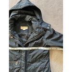Michael Kors ‎ Women's Wind Breaker Hooded Trench Coat Drawstring Sz Xsmall Photo 7
