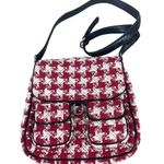 Vera Bradley Red Tweed Houndstooth Limited Edition Crossbody Shoulder Purse Photo 0