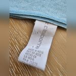 Liz Claiborne  Silk Blend Light Blue Wide Neck Scarf Wrap With Tassels Photo 4