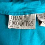 Vintage 90s Embroidered Turquoise Blue Pink Floral Folk Art Cotton Midi Dress Photo 7