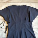 Maggy London Flutter Sleeve Wide Leg Jumpsuit in Twilight Navy Size 4 NWT Photo 9