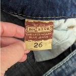 Big star  Vintage Liv Stretch Cropped Jeans Bleached Distressed Womens 26 Denim Photo 6