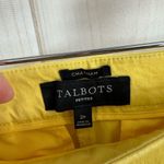 Talbots Women’s 2P Yellow Chatham Chino Pants Work Career Office Core Photo 1