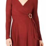 Boutique 937 planet gold ring faux wrap dress Photo 0