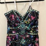 Ellie Wilde NWT  Mon Cheri strapless beaded black floral prom dress size 2 Photo 59