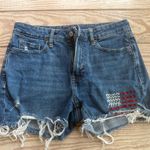 Old Navy high rise OG Straight Denim Distressed Women Shorts size 10 Photo 0