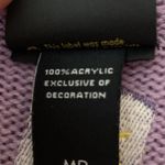 Disney  Princess Tangled Sz MD Pascal Lanterns Sweater Cardigan Button Purple Photo 7