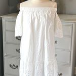 Rebellion Romantic White Eyelet Cotton Dress  Womens Small New Photo 6