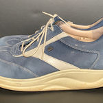 Finn Comfort Made in Germany Nubuck Leather Lace Up Shoe Blue Size 5 Wide Photo 0