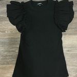 EXPRESS Ruffled Sleeve Black Top Photo 0