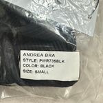 GIGI C Revolve Andrea Sports Bra Women's Small Black Ribbed Cutout V Photo 9