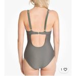 Rachel Roy Army Green Ribbed One Piece Plunge Swimsuit Size Large Photo 1