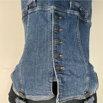 Contempo Vintage 90s 100% cotton denim button dress size 12 Photo 1