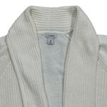 L.L.Bean Womens Shawl Collar Cardigan Sweater Cream Cotton Size M Petite Photo 1