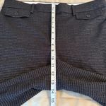 Loft  Women’s Size 14 High Waist Trouser Wide Leg Navy Houndstooth Dress Pants Photo 11