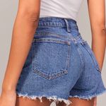 Abercrombie & Fitch Curve Love The Mom High Rise Distressed Jean Shorts Sz 0/25 Photo 1
