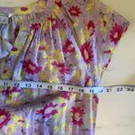 Sundance Pretty Petals Tiered Ruffle Purple Floral Maxi Dress Cotton Size Medium Photo 9