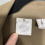 Kathy Che Women's Olive Green Military Style Studded Button Up Top Photo 4