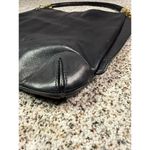 Michael Kors  Women's Black Leather Shoulder Bag Gold Hardware Casual Photo 3