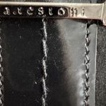 A. Testoni Suede And Patent Leather Black Shoulder Bag Photo 6