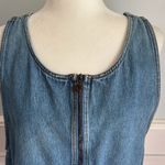 Vintage 90s Jumper Sleeveless Tank Denim Dress Casual Summer Crewneck Size L Blue Size L Photo 2