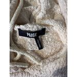 Paige Womens Textured Knit Drawstring Long Sleeve Sweater Hoodie Cream L Photo 4