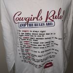 Roper vintage western cowgirl rules white pullover sweatshirt Size XL Photo 1