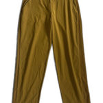 Athleta  Brooklyn Ankle Pants Womens 12 Brass Yellow Gold Lightweight Pockets Photo 0