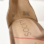 Sole Society  Delilah Fringe Block Heel Size 7.5 Taupe Photo 9