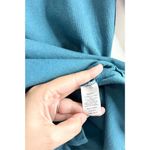 Talbots  Shirt Womens Large Sage Green 100% Cotton Long Sleeve‎ Crisscross Front Photo 6