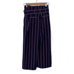 Derek Lam  10 Crosby Blue Navy Striped Satin Culottes Pants Size 00 Photo 2