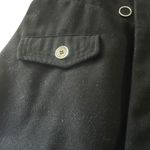 New Look Black Coat Jacket Outerwear with Silver Accents Career Chic Photo 4