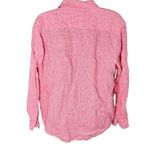 Pendleton  Originals Gingham Button Front Linen Shirt Pink M Photo 4