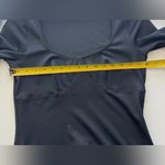 Aritzia Wilfred black bodycon Midi Dress babydoll sweetheart neck Long sleeve L Photo 6