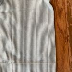 light blue ribbed v neck tank top cropped bra top Size M Photo 3