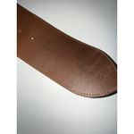 Y2K‎ Vintage Iceberg Belt Leather Embroidered Size 42 Retro Style 41" Boho Hobo Brown Photo 6