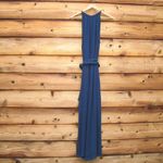 Apiece Apart NWOT  Isla Textured Sleeveless Wide Leg Jumpsuit Navy 6 Photo 5