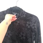 1. State ‎ Velour Floral Turtleneck Top Black NWOT Small Photo 4