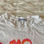 Free People  White Pink Beach Boys Convertible Surf Tropical Oversize USA T-Shirt Photo 26