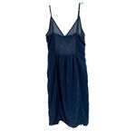 Old Navy velour smocked back Midi Dress navy blue stretch XL party layering Photo 1