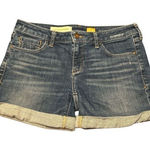 Pilcro and the Letterpress  Womens Jean Shorts Size 26 Cotton Blend Blue Photo 0