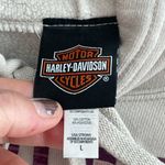 Harley Davidson Women’s Harley-Davidson Cream Cropped Graphic Hoodie Size L Photo 6