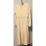 Tuckernuck  Moon River Tan Long Sleeve Midi Dress Sz. L Photo 5