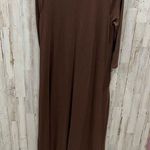 Zenana Premium Brown 3/4 Sleeve Comfy Maxi Dress Pockets Stretchy Photo 4