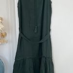 City Chic NWT  Plus Fringe Tiered Maxi Dress Jungle Green Color Sz 16 / Small Photo 4