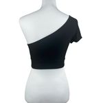 Victoria's Secret NWT  Sport Black One Shoulder Stretch Crop Top Size XS Photo 2